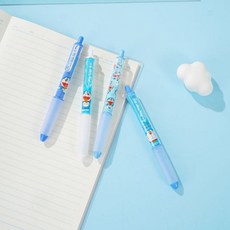 哆啦A夢 雙層短款中性筆 0.5mm黑色筆芯 可愛卡通造型 悦木, 黑色