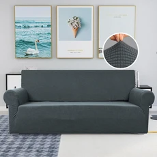 리클라이너쇼파커버 거실용 두꺼운 자카드 소파 커버 탄성 L자형 코너 1 인용 2 3/4, [02] Dark Grey, [02] 2 Seater 145-185cm, [04] Dark Grey