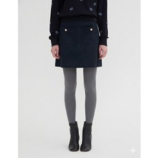 질스튜어트뉴욕 우먼 [질스튜어트뉴욕] 네이비 골드 버튼 스웨이드 미니 스커트 JSSK3D140N2 399228