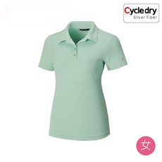 EasyMain 衣力美 女 調溫防臭無靜電短袖《淺水草》