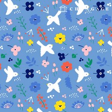 방수천 DTP 방수원단 대폭 데이지 꽃무늬천 해피체크 애플그린 W100, 113) 보통의하루 W081