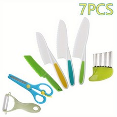 7/8피스 안전 주방 도구 놀이세트 플라스틱 조리장난감, 7피스 세트