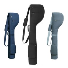 와일드 몬스터 파3 골프 휴대용 접이식 경량 하프백, 블랙