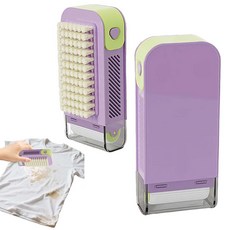 루베이 2in1 빨래솔 + 비누곽 PP롤러 풍성 거품 극세 솔모 세면대/욕실/화장실, 1개, 자주색