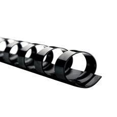 카피어랜드 제본용 플라스틱링 22mm 50개입 원형링 재본링 책철 스프링 리필, 블랙