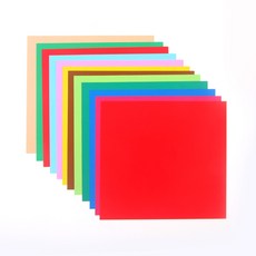 양면색종이 18cm x 18cm 300매 세트, 1팩, 12색