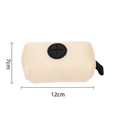 賽級訓犬P繩項圈一體式寵物牽引繩防爆衝專用P鏈可調節遛狗防打結, 1個, 米色狗屎包