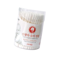 성인용면봉 이지스 유아용 순면 멸균면봉200개입 (원형) 종이면봉