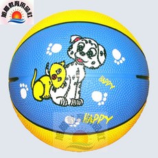 旭陽教育用品社 SLAM DUNK 籃球組, 1個, 3號卡通彩色籃球(圖案/顏色,隨機出貨)