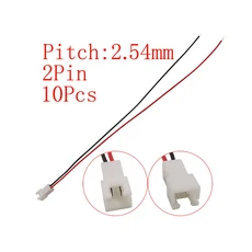 10Pcs 마이크로 JST XH 2.54mm 피치 2/3/4/5/6 핀 수 플러그/XH2.54 암 소켓 연장 리드 와이어 케이블 커넥, 12 10Pcs 2Pin-K