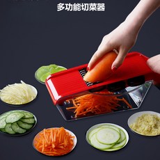 家用多功能切菜器 土豆絲切絲器 土豆片切片刨絲神器 廚房用品, 1個, 【簡易版】3刀片,切菜器