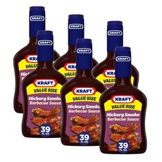 크래프트 히코리 스모크 바베큐 소스 Kraft Hickory Smoke Slow Simmered Barbecue Sauce, 1.11kg, 6개