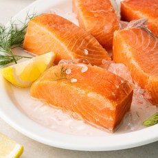 또바기수산 훈제연어 스테이크용 (냉동), 1개, 450