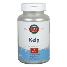 Kal 海帶碘素食補充錠 225mcg, 250顆, 1罐