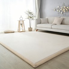 쟈오시 폭신폭신 카펫 3cm 메모리폼 폴리에스테르 섬유 도톰하고 편안한 생활방수 거실 카펫