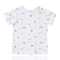 그린베베 국내생산 영유아 여름용 래미 편면 반팔티