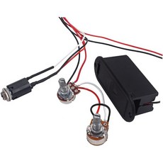 GU50 픽업용 기타 톤 컨트롤 배선 하네스 2밴드 이퀄라이저 베이스 프리앰프 회로 2373530, GU50 픽업용 기타 톤 컨트롤 배선 하네스 2밴드 이