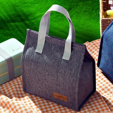 야외 푸드백 피크닉가방 보온 도시락가방 낚시, 블랙