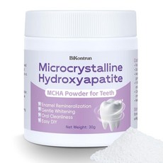 치아용 미결정 하이드록시아파타이트 파우더 MCHA 치아 파우더 에나멜 친화적이고 부드러운 미백 에나멜 관리를 위한 미세 치아 파우더 쉬운 DIY 구강 관리 대체품 30g, 치아용 미결정 하이드록시아파타이트 파우더, MCHA 치