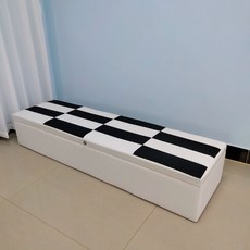수납소파 벤치 장치 대형 보관함 수납함, G. 흰색과 검은색