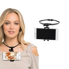 스마트폰 넥 목걸이 거치대 1인칭 촬영 밴드 스트랩 POV, 1개