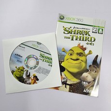 XBOX360 슈렉3 중고 메뉴얼 종이케이스 A급