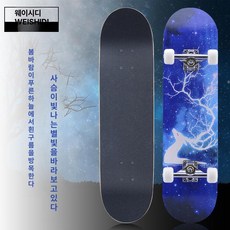 보드 스케이트보드 72cm 레저 제품 4륜 초보자 스포츠 취미 성인 스트리트 액티비티 트럭 베어링 80cm, 11.80CM-트레이닝-엘크