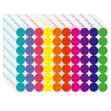 700매입 10컬러 원형 스티커 20mm, 1세트, 혼합(S5117) 700PCS