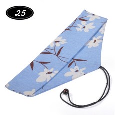 日式和風餐具收納袋，綁繩設計刀叉湯匙環保餐具袋，臺灣現貨快速出貨交換禮物推薦, 1個, 橫開綁繩款, 藍花朵朵