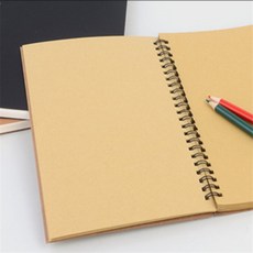 한이용품1 연습장 아트패드 50매 크라프트수첩, 블랙+화이트