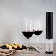 키텐실 비기너 자동 와인오프너 와인잔 350ml 2P 베이직 선물세트, 1개