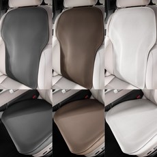 차량나파가죽시트커버 차량시트커버 가죽커버 시트, 1개, 좌석시트_블랙