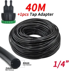 급수 호스 정원 파이프 튜브 관개 시스템 키트 온실용 통합 커넥터 4/7mm 1/2 인치 및 3/4 인치 5m-50m, 40M