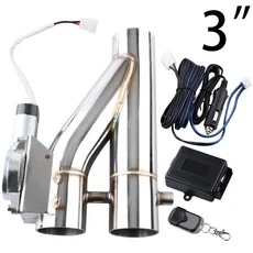 정시출고 품질보증 범용 스테인레스 스틸 2.0" 2.5" 3" 원격 무선 액세서리가 포함된 듀얼 밸브 전기 배기, 03 3inch