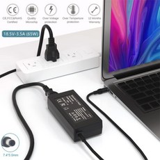 HP 파빌리온 DV7 G7 G6 시리즈용 AC 어댑터 노트북 충전기 Compaq Cq61 Cq58 Probook 4540s 65W, 01 US PLUG, 02 US Plug