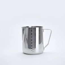 튜닝 피쳐 홈 빈수 꽃컵 스팀 라떼 카페 아트 바리스타 라 유배 우유 라항, 1개, D. 350ml 눈금 라떼 아트 컵