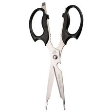 CAPTAIN STAG 鹿牌 多用途調理剪刀, 銀色 + 黑色, 1個