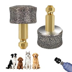 플라시두 개 네일 그라인더 일반 교체 헤드 및 대부분의 브랜드의 고양이 / 반려동물 그라인더 고효율 안전하고 신뢰할 수 있는 2pcs