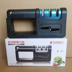 多功能磨刀器 快速磨刀, 1個, 磨刀神器【黑色金剛石刀頭】