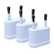 나폴리가든 110V 변환어댑터 해외 여행용 플러그 돼지코 (유럽형), 3개