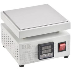 실험용 핫플레이트 예열기 온도조절 테이블 휴대용 납땜, HK-1010 핫펜/핫삽+자+칼, 1개