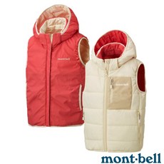 【MONT-BELL】送》幼童 兒童 女童 男童 保暖 連帽化纖背心 THERMALAND 科技羽絨背心 1101656