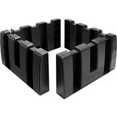 DXNQ 4PCS 다목적 화물 정리함 블록 카펫 트렁크용 플라스틱 보관 자동차 SUV 밴 식료품 트렁크 분할기 시스템