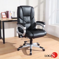 LOGIS 電腦椅 人體工學椅 老闆椅 DIY-2688, 皮椅(無擱腳抬)組裝好