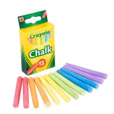 유아 어린이 칠판 분필 컬러 12입 크레욜라 파란색 노란색 빨간색 초크, 상세페이지 참조, 상세페이지 참조