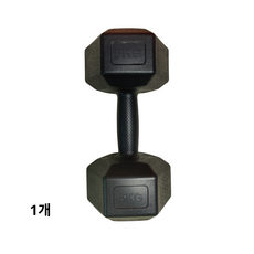 드래곤핏 홈짐 스포츠 육각 덤벨 아령 블랙, 1개, 5kg