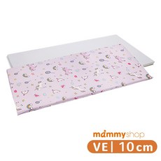 享居DOTDOT- VE嬰兒護脊床墊 (10cm) 床包 -夢幻獨角獸 德國綿體 天絲床包居家專用, 1個, VE嬰兒護脊床墊,60x120x10cm