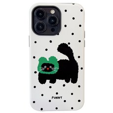 ARUM 초록모자냥 아이폰 케이스 슬림