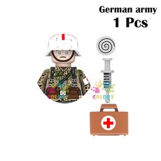 WW2 군대 빌딩 블록 피규어 군인 크리스마스 미니 호환 영국 액션 소년을위한 선물 소련, 1 Pcs 2