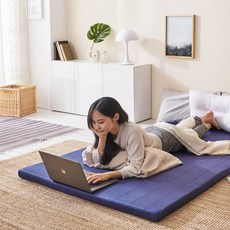 러버앳홈 에어숙면 토퍼 매트리스 SS, 5cm, 순면그레이 - [ASP01GR]